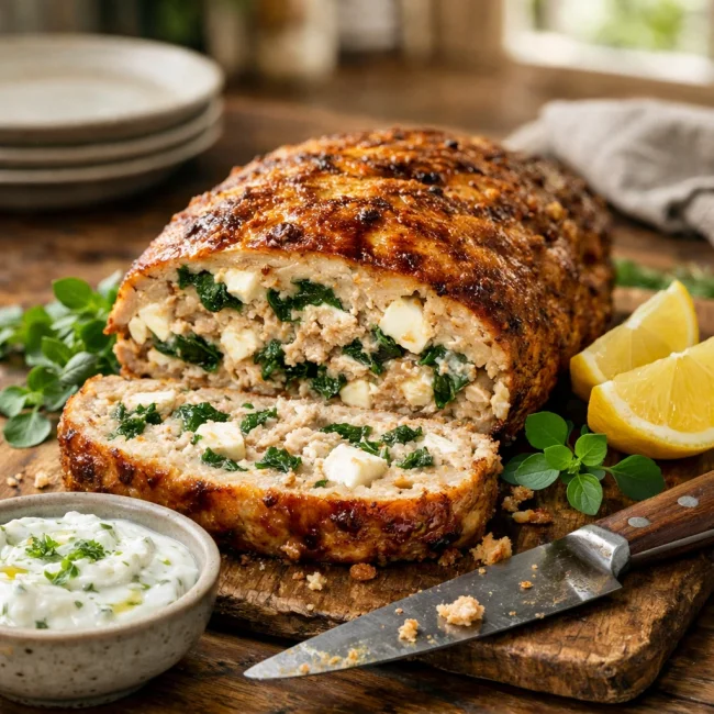 Mediterranean Turkey Meatloaf