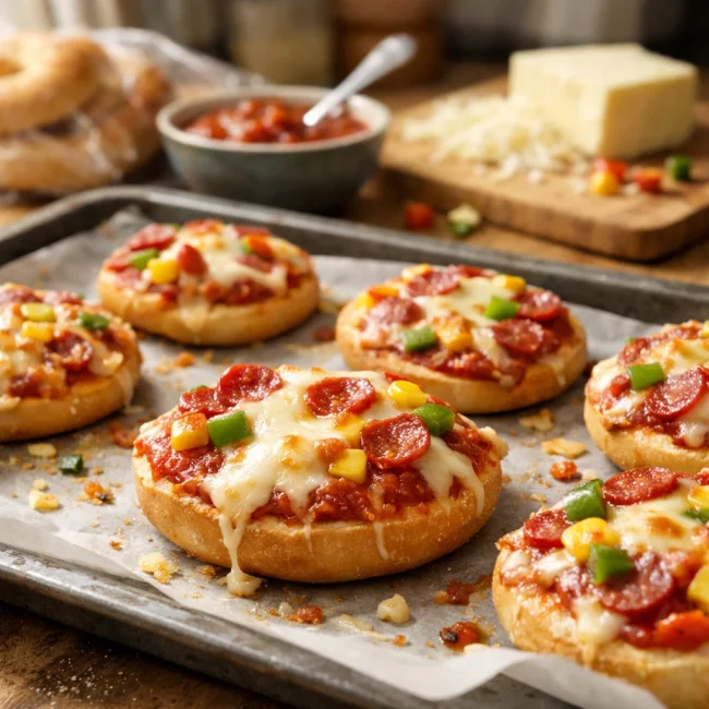 Mini Pizza Bagels
