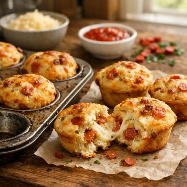 Mini Pizza Muffins