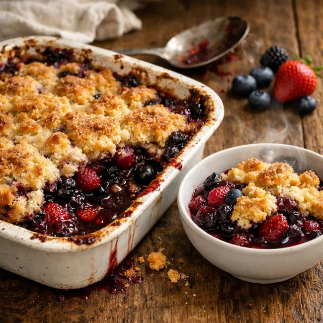 Mixed Berry Cobbler Delight