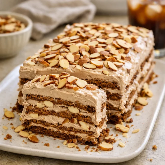 Mocha Almond Icebox Cake