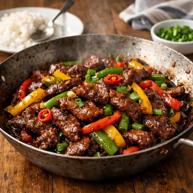 Mongolian Pepper Beef Stir-Fry