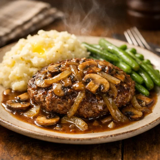 Mushroom & Onion Salisbury Steak