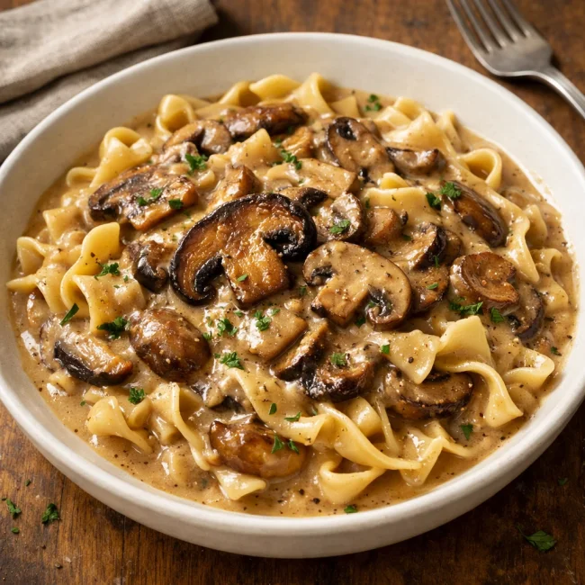 Mushroom Stroganoff