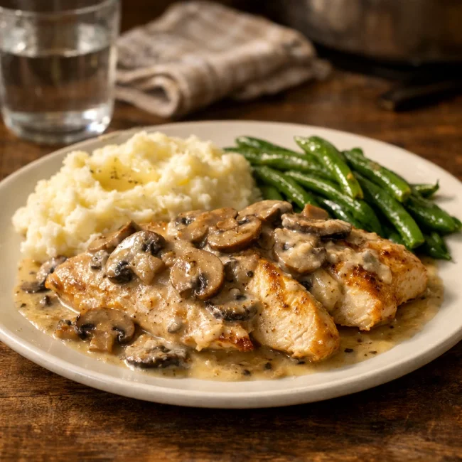 Mushroom Velvet Chicken