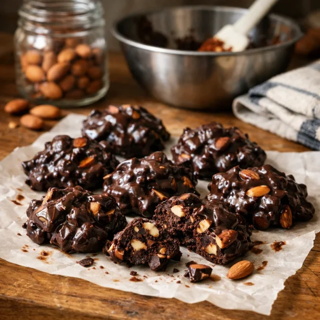 No Bake Chocolate Almond Delights