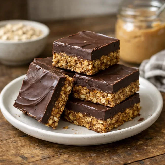 No-Bake Chocolate Oat Bars