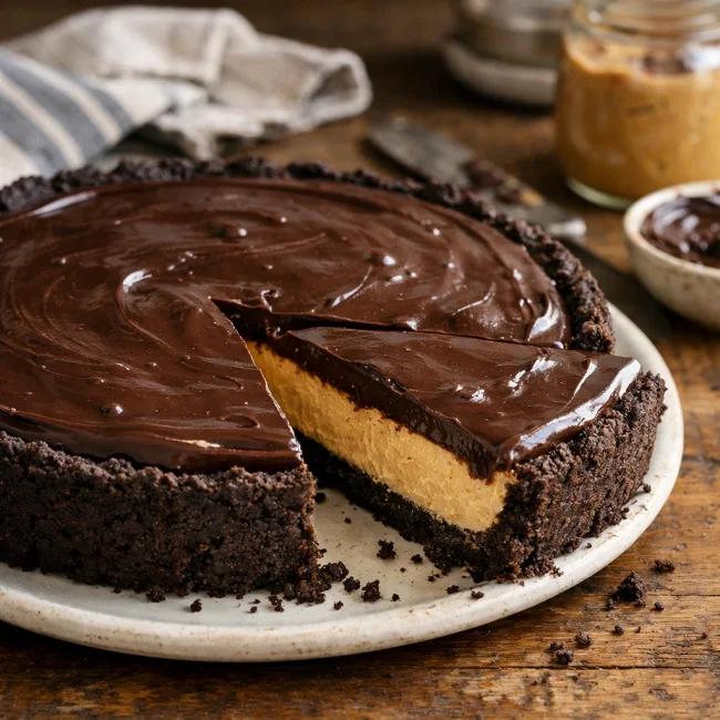 No-Bake Chocolate Peanut Butter Pie