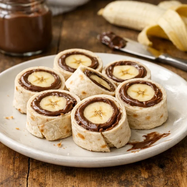 Nutella and Banana Sushi