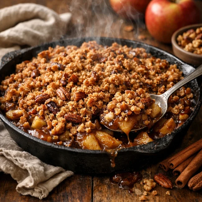 Nutty Cinnamon Apple Crisp