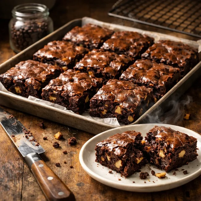 Nutty Espresso Brownies