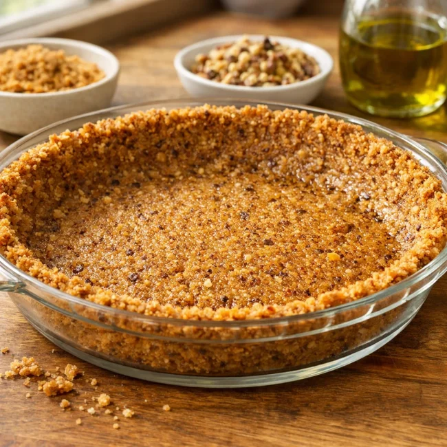 Nutty Olive Oil Graham Cracker Crust