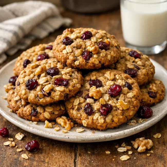 Oatmeal Cranberry Walnut Cookies