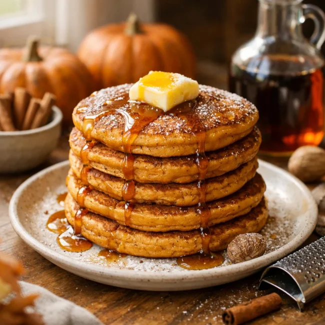 October: Pumpkin Spice Pancakes