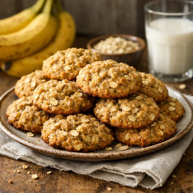 Old-Fashioned Banana Oat Cookies