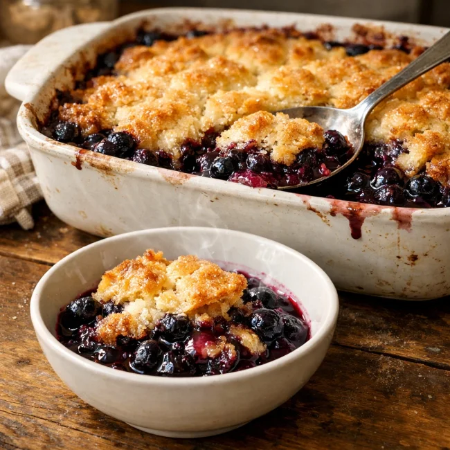 Old-Fashioned Blueberry Cobbler