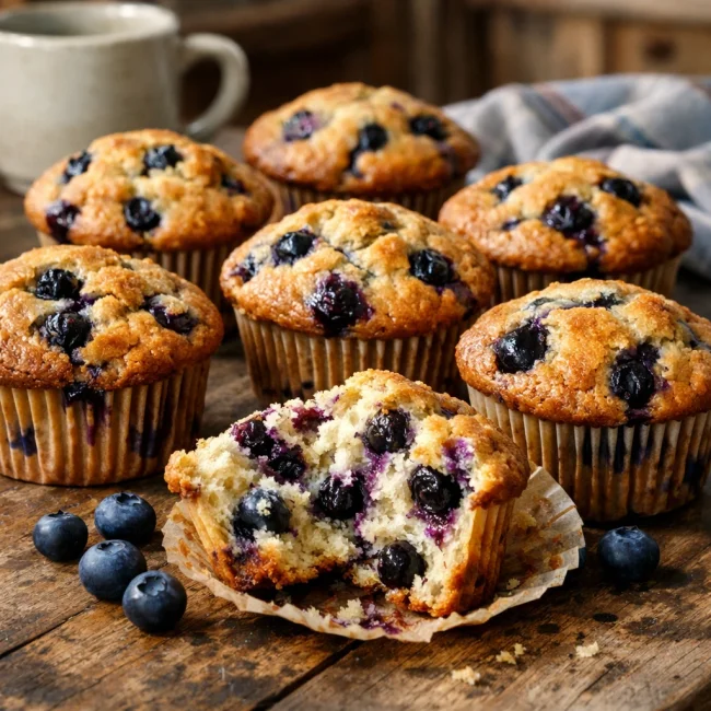 Old-Fashioned Blueberry Muffins