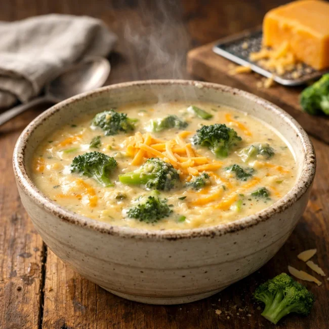 Old-Fashioned Broccoli Cheddar Soup