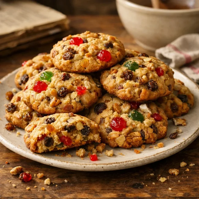 Old-Fashioned Fruitcake Cookies