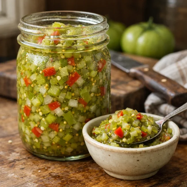 Old-Fashioned Green Tomato Relish