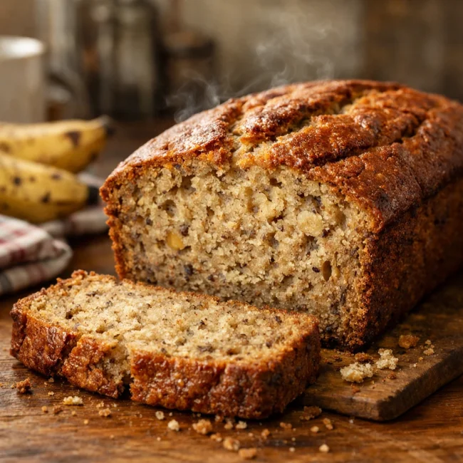 Old-Fashioned Moist Banana Bread