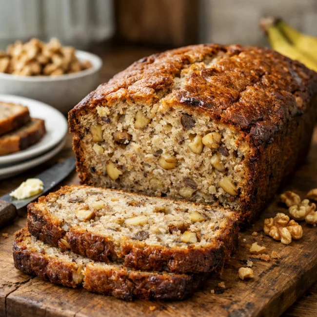 Old-Fashioned Moist Banana Nut Bread