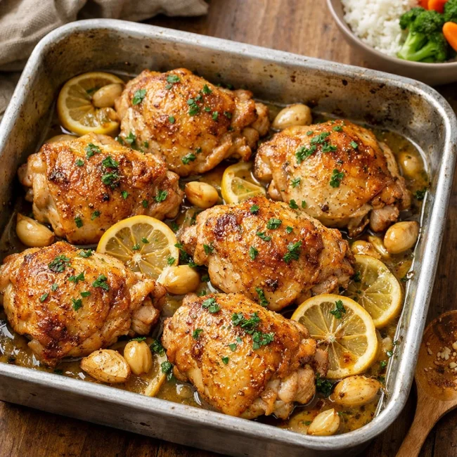One-Pan Lemon Garlic Chicken