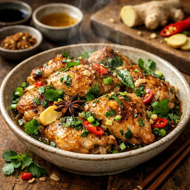 Oriental Herb-Infused Chicken