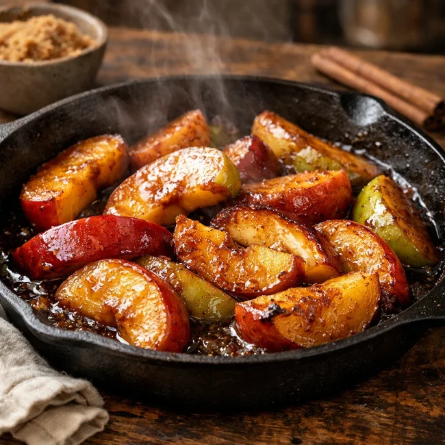 Pan-Seared Glazed Apples