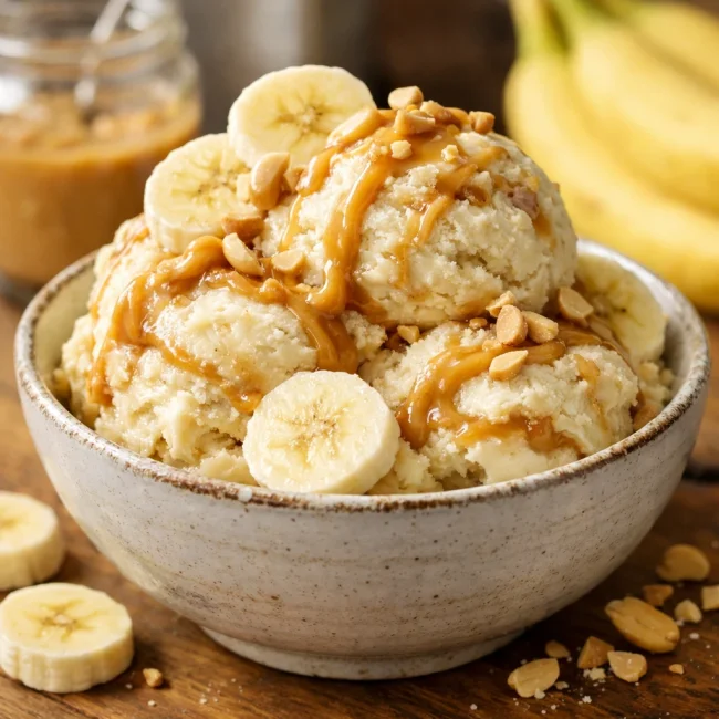 Peanut Butter Banana Ice Cream