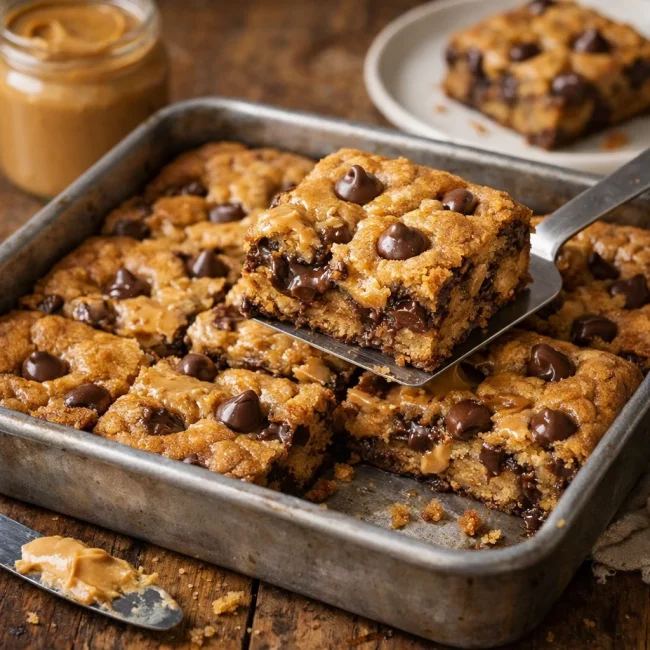 Peanut Butter Chocolate Chip Cookie Bars