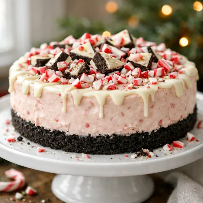 Peppermint Bark Cheesecake