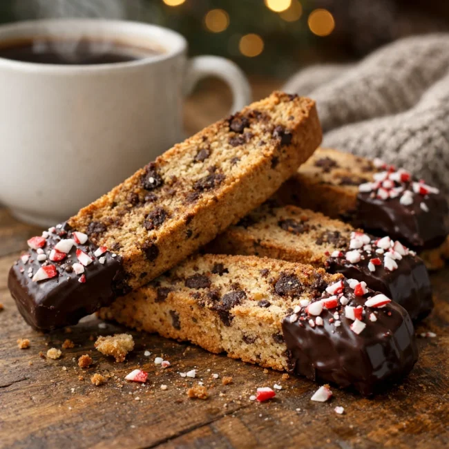 Peppermint Mocha Biscotti