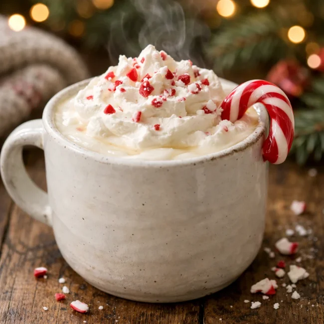 Peppermint White Hot Chocolate