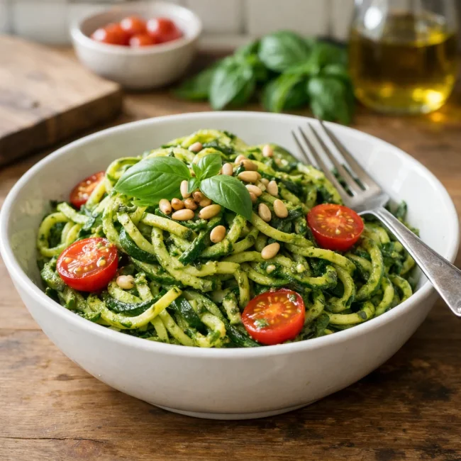 Pesto Zucchini Noodles