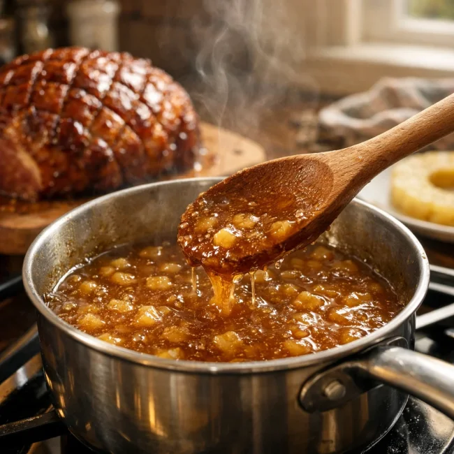 Pineapple Brown Sugar Ham Glaze
