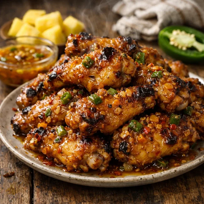 Pineapple Jalapeño Chicken Wings