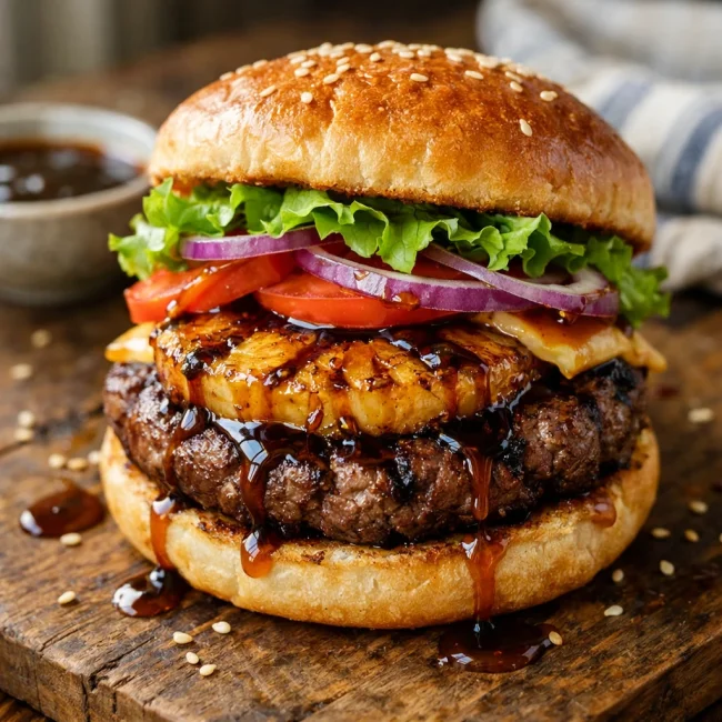 Pineapple Teriyaki Burgers