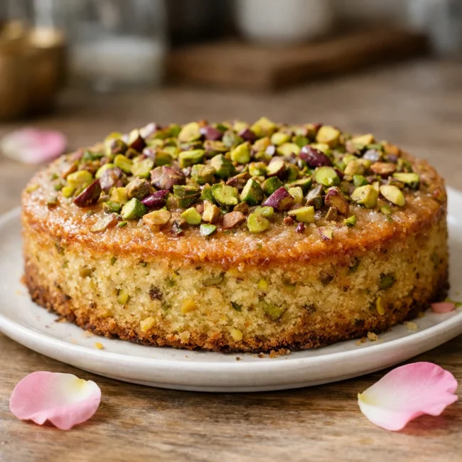 Pistachio Rosewater Cake