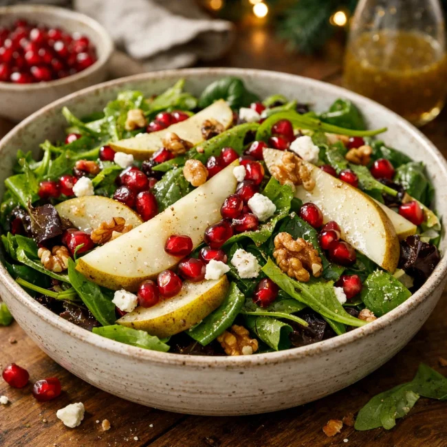 Pomegranate and Pear Salad
