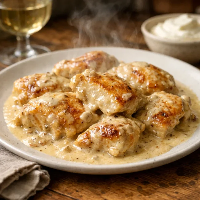 Poulet à la Crème d'Alsace