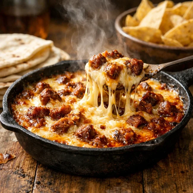 Queso Fundido with Chorizo