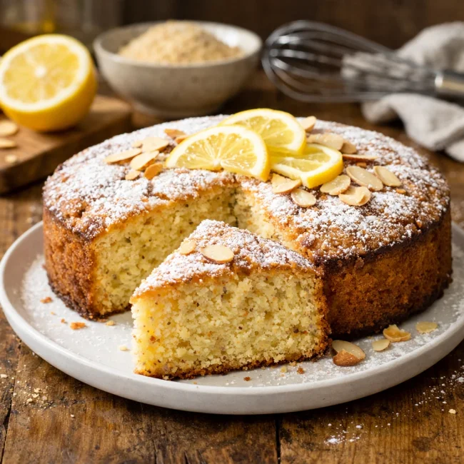 Quick Almond Lemon Cake