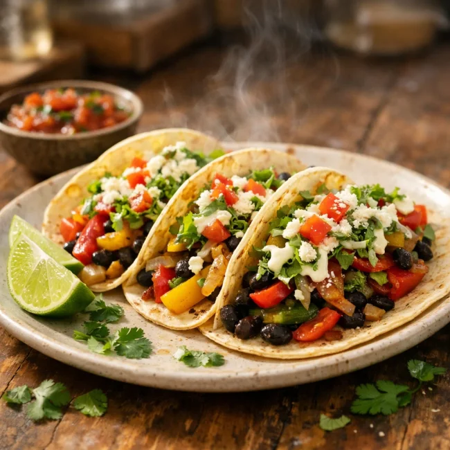 Quick Veggie Tacos