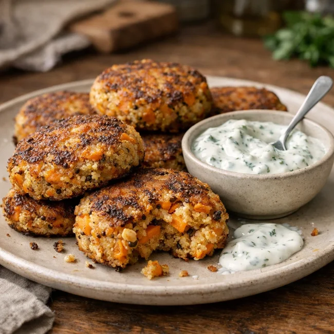 Quinoa and Sweet Potato Cakes