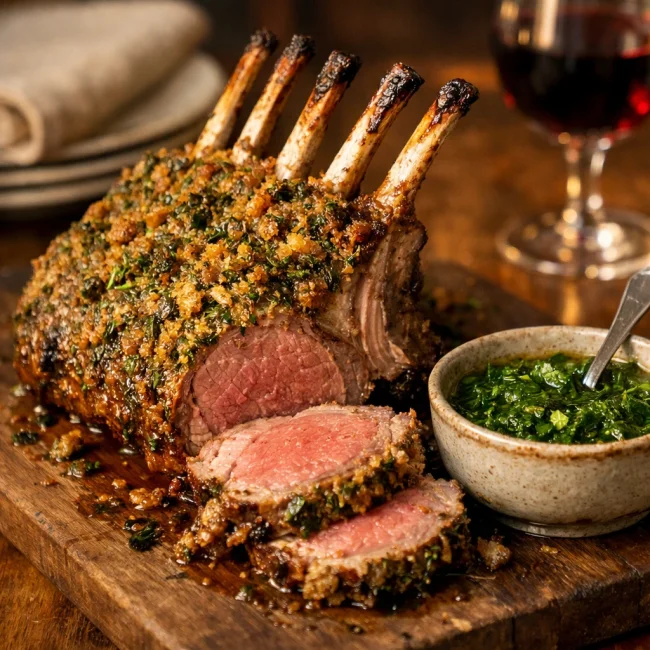Rack of Lamb with Herb Crust