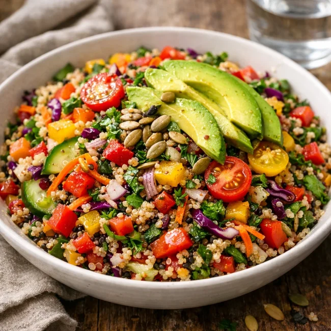 Rainbow Quinoa Vegetable Salad