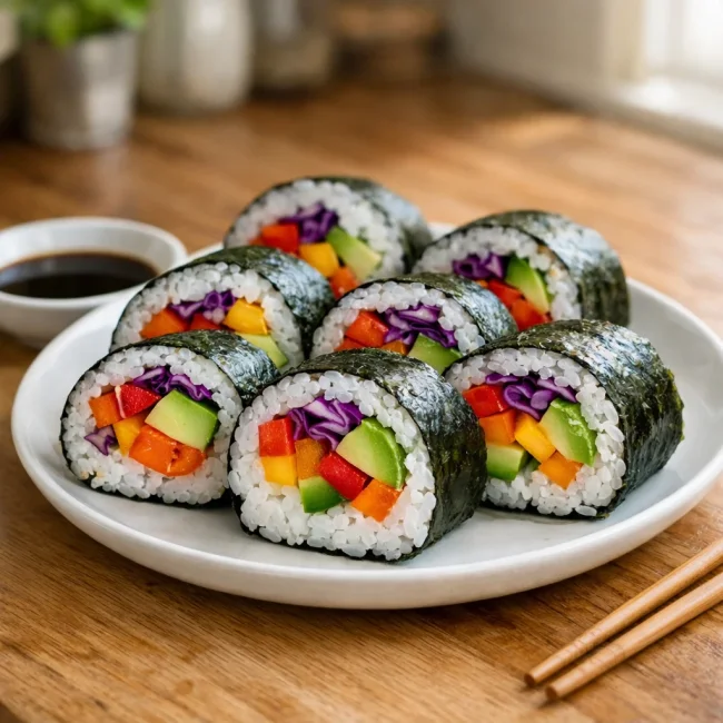 Rainbow Sushi Rolls