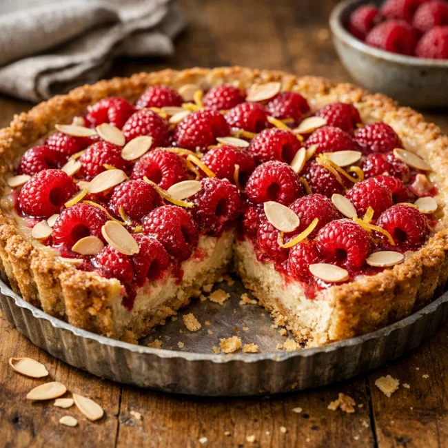 Raspberry Almond Tart
