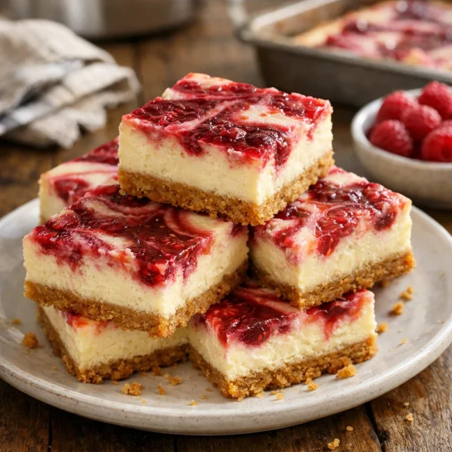 Raspberry Cheesecake Bars